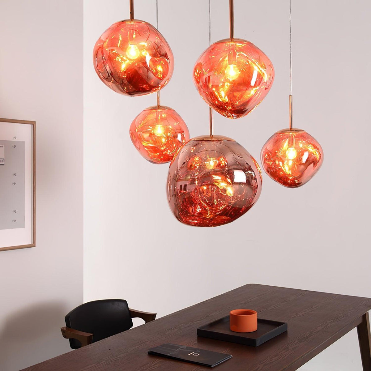 Lava Glass Pendant Light - Modern Style - Unique Dome Design - Image 2