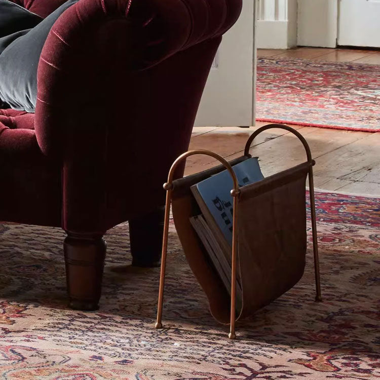 Leather Magazine Holder
