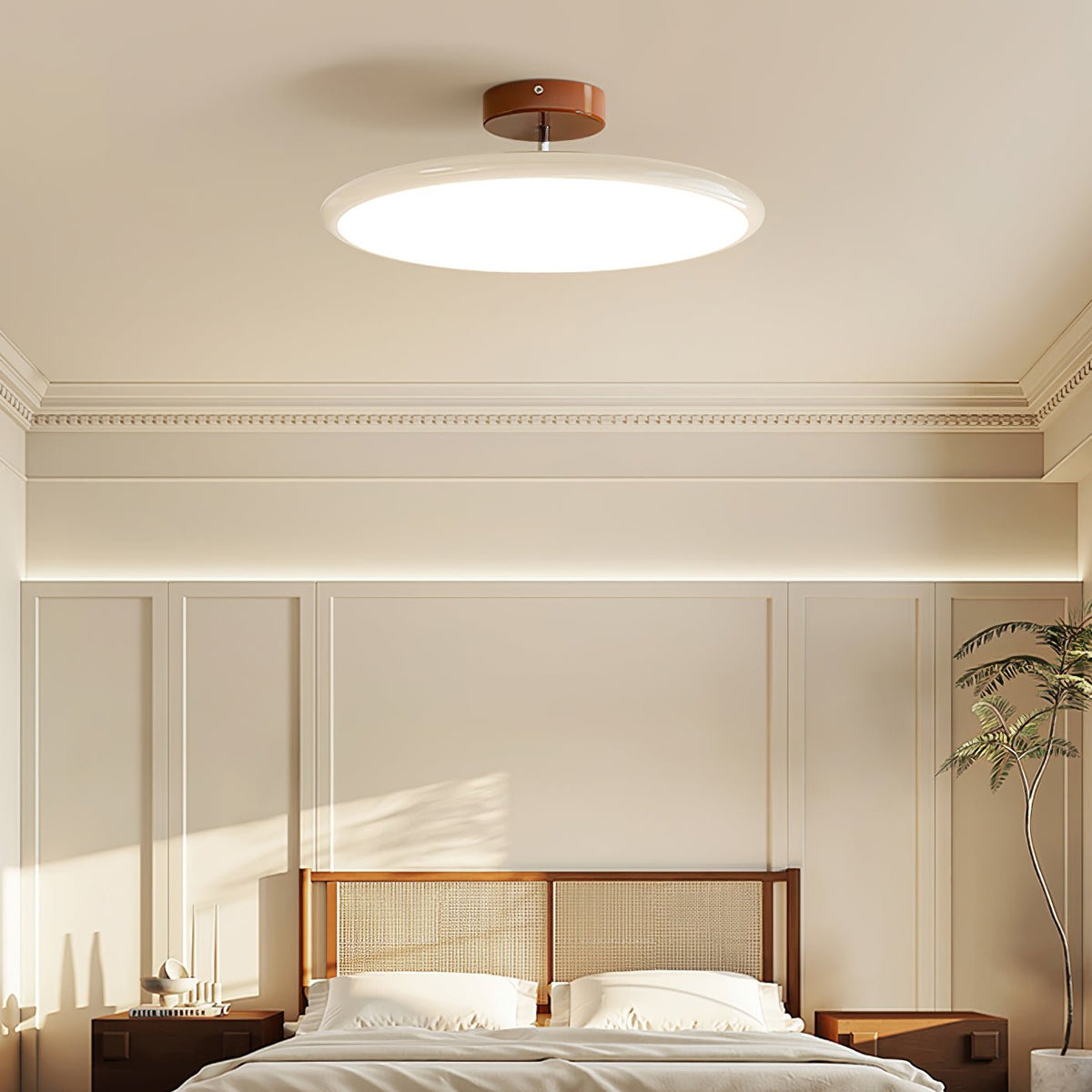 LED Ceiling Light - Circular Design - Modern Flush Mount - Bedroom Lighting - Image 3