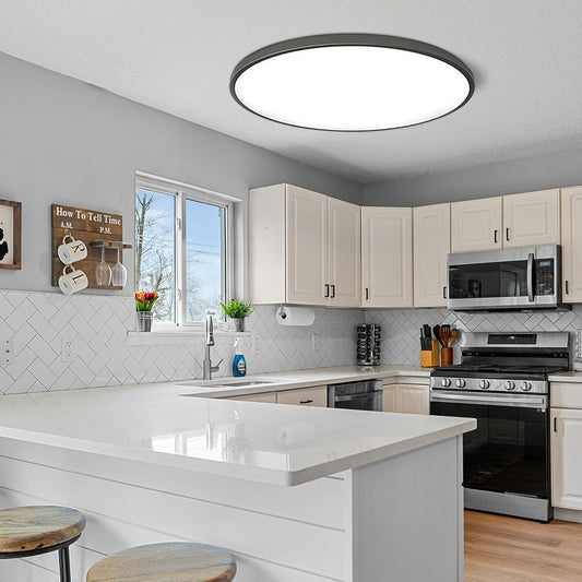 LED Ceiling Light - Ultra Thin Round - Modern Flush Mount Fixture - Image 1