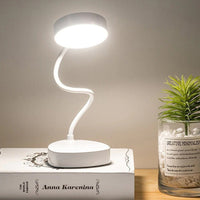 LED Desk Lamp - Adjustable Brightness - White - Modern Task Lighting