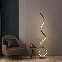 LED Spiral Floor Lamp - Dimmable - Modern Design - Ambient Lighting
