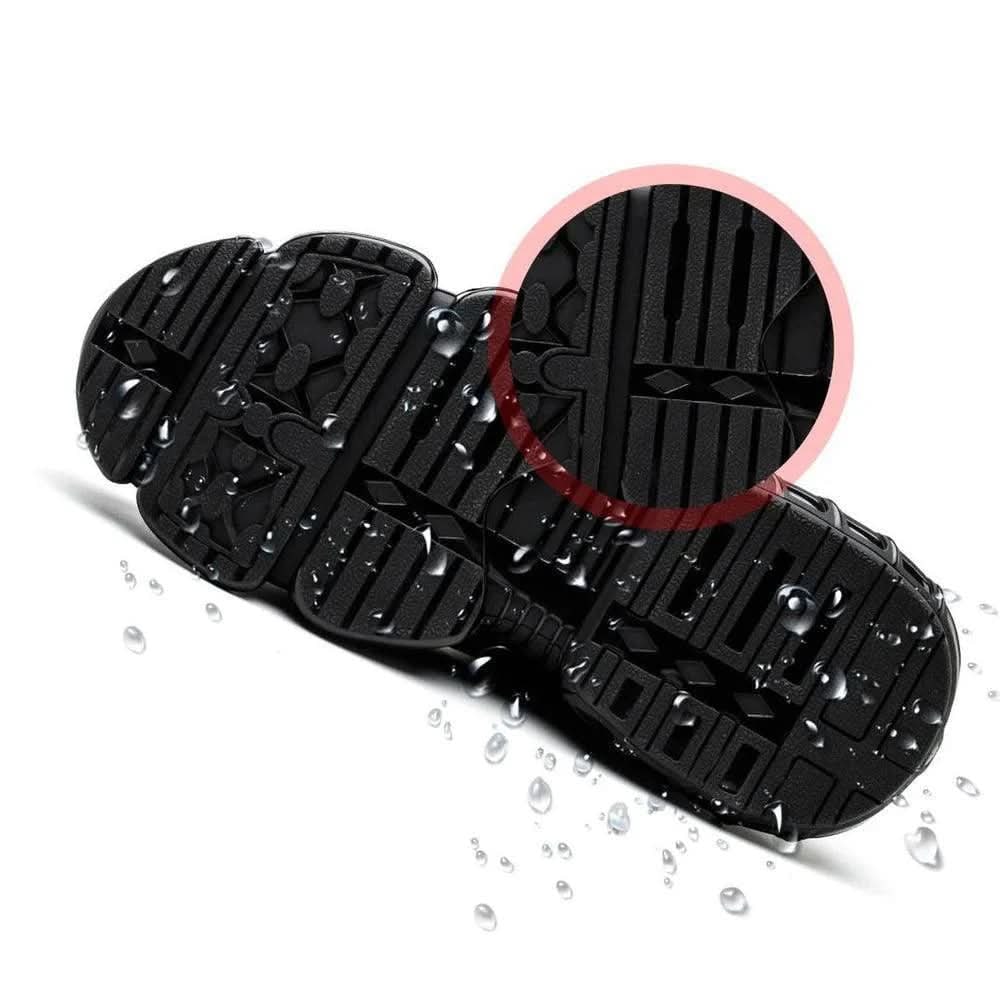 Lightweight Breathable Mesh Slip-Resistant Steel Toe Athletic Sneakers