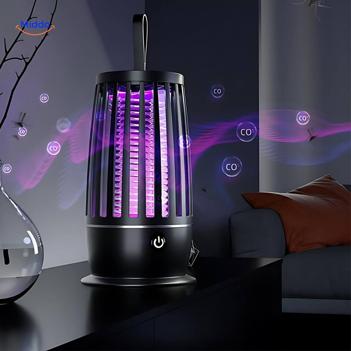 LumiZap | Electric UV Insect Zapper with USB, Ideal for Living Room and Bedroom