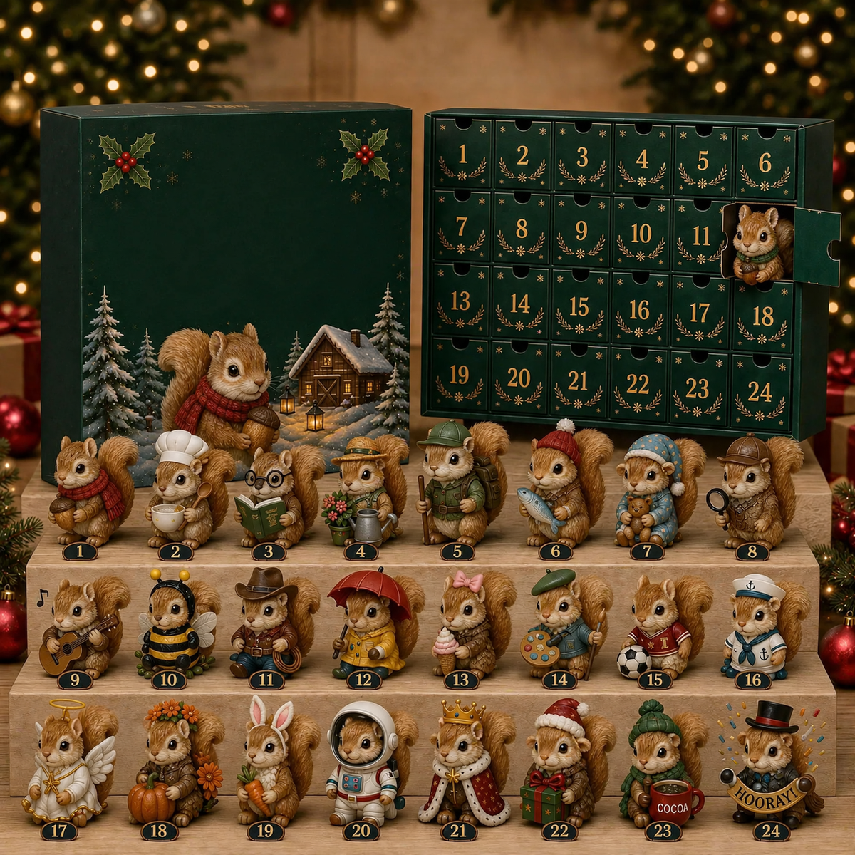 Magical Animal Acrylic Advent Calendar