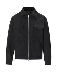 Men's Casual Jacket with Zipper and Pockets