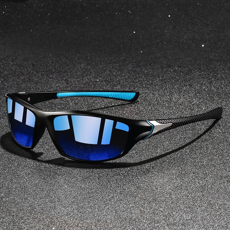 Men's Polarized UV400 Sports Sunglasses – Lightweight Frame and Rubberized Temples