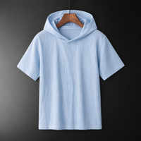 Men's Relaxed Fit Breathable Hooded Shirt