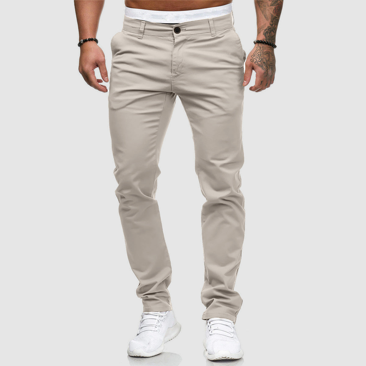 Men's Slim-Fit Chino Trousers