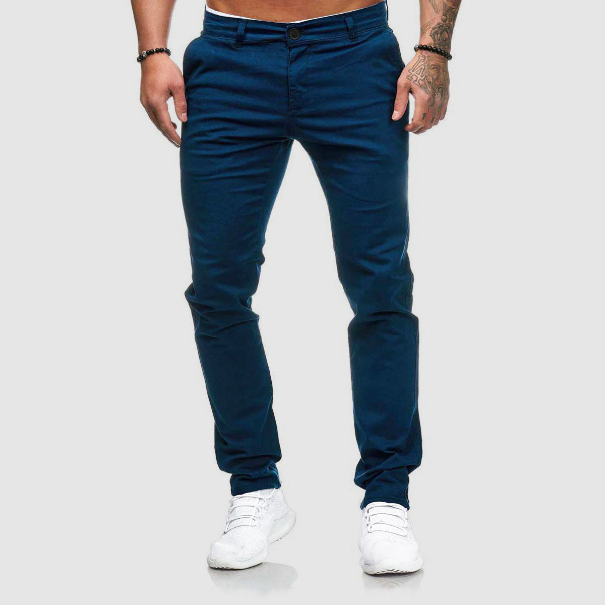 Men's Slim-Fit Chino Trousers