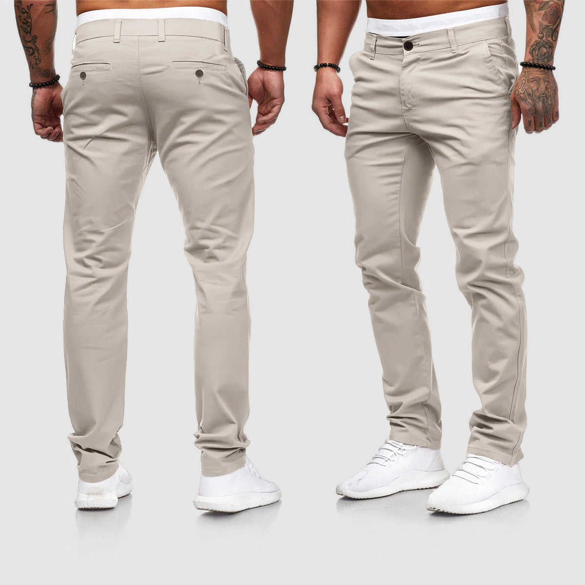 Men's Slim-Fit Chino Trousers