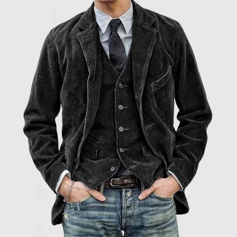 Men's Vintage Lapel Jacket