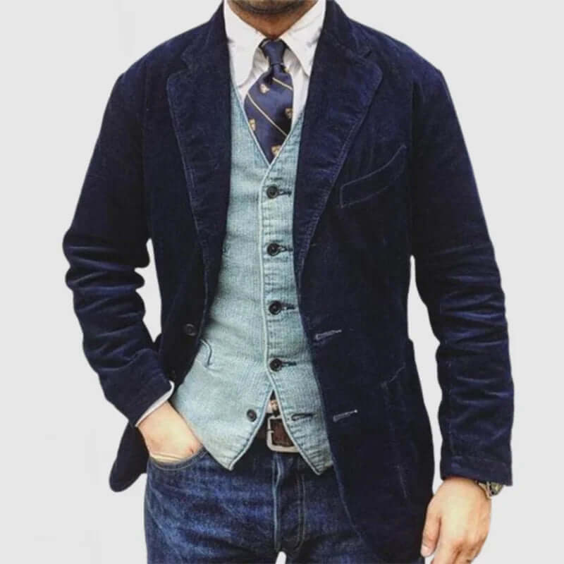 Men's Vintage Lapel Jacket