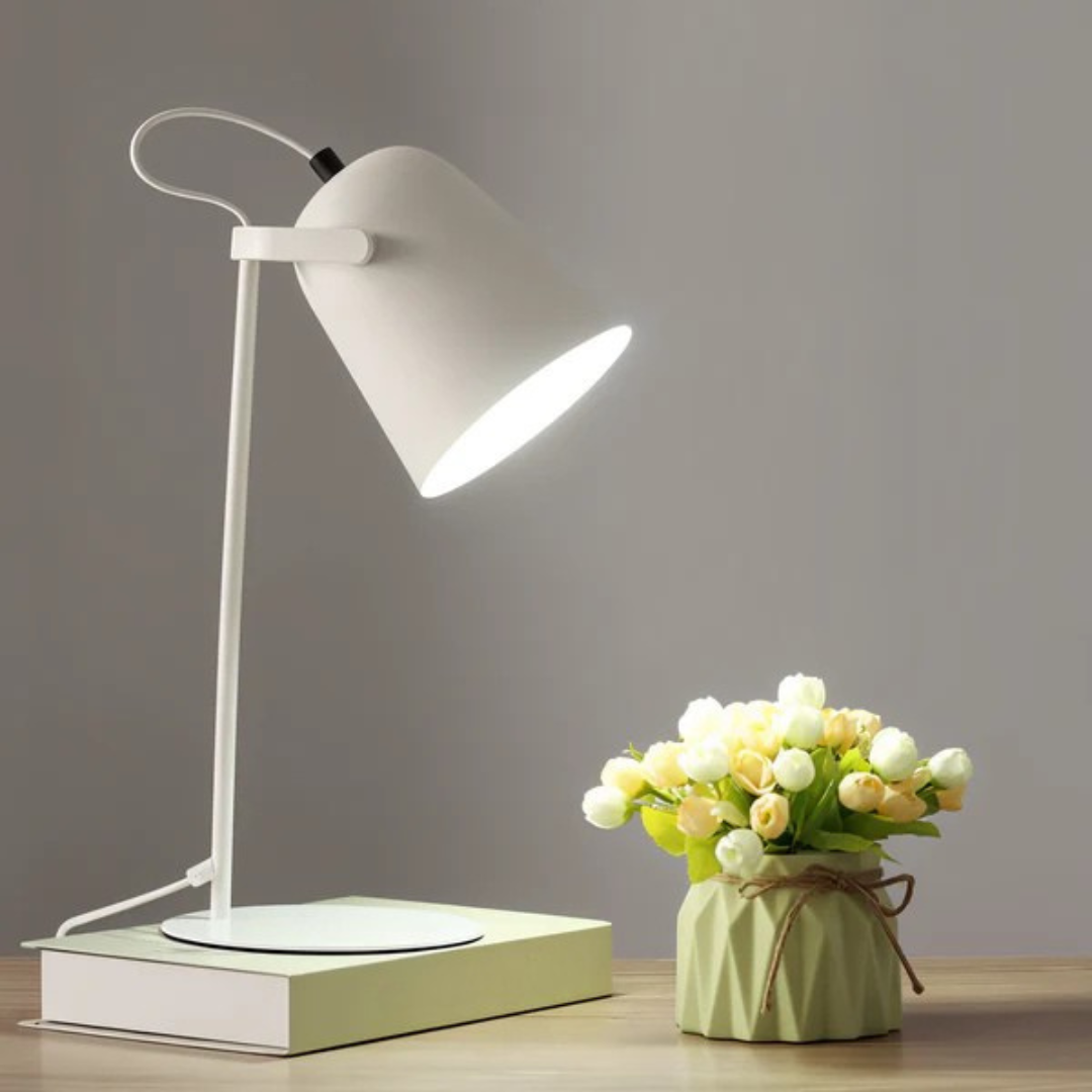 Minimalist Iron Desk Lamp - Cone Shade - Modern Table Light - E27 Bulb - Image 2