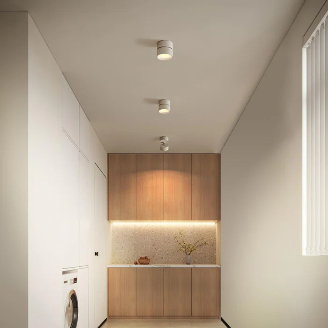 Modern Aluminium LED Ceiling Light - Adjustable Accent Lighting - Image 3