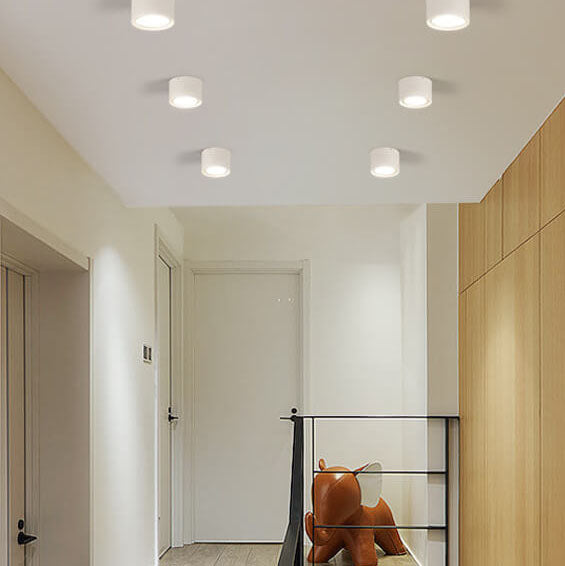 Modern Cylinder LED Flush Mount - Stylish Ceiling Light Fixture - Image 1