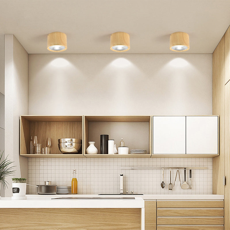 Modern Cylinder LED Flush Mount - Stylish Ceiling Light Fixture - Image 3