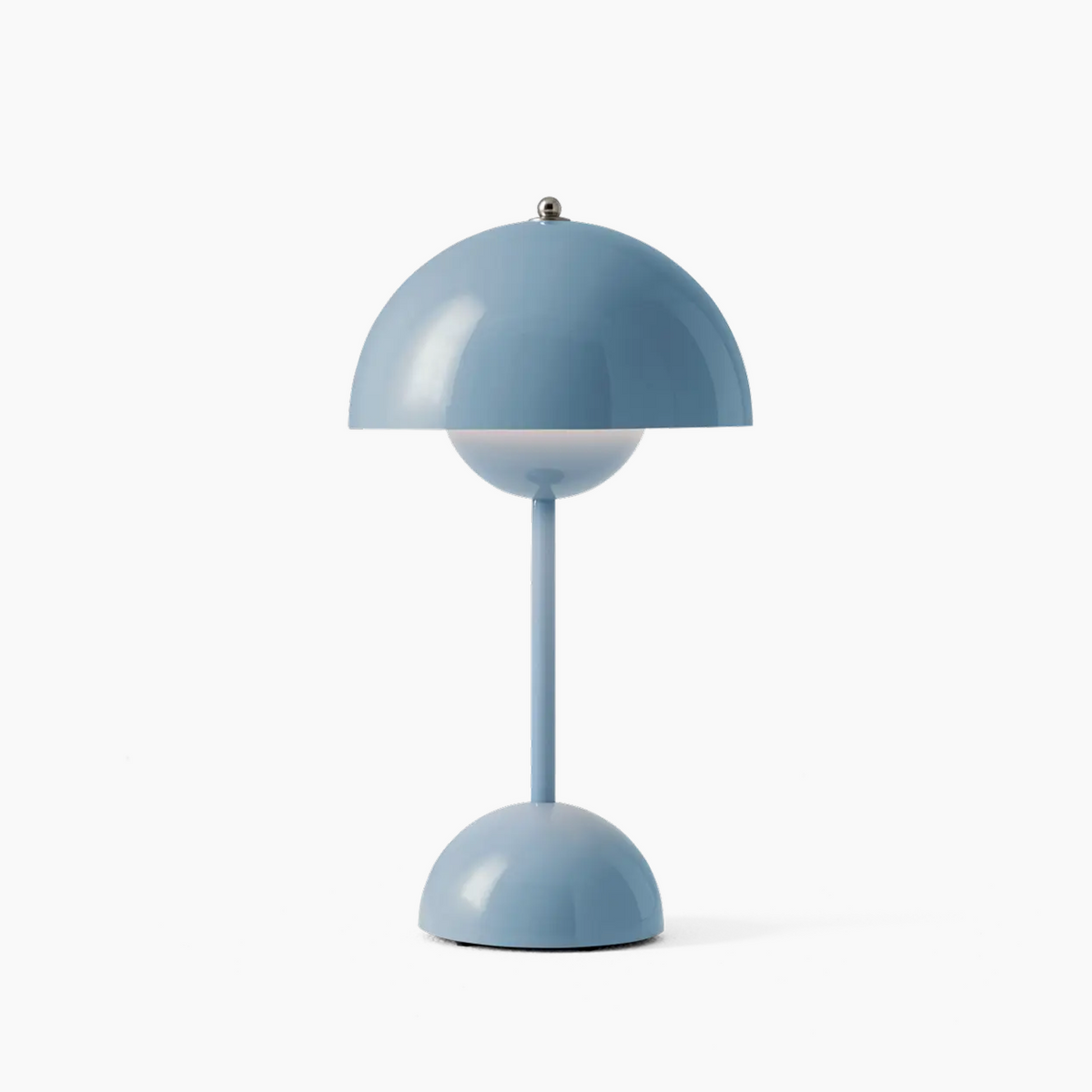 Modern Dome Table Lamp - Iron & Acrylic - Wireless LED Lighting - Image 11