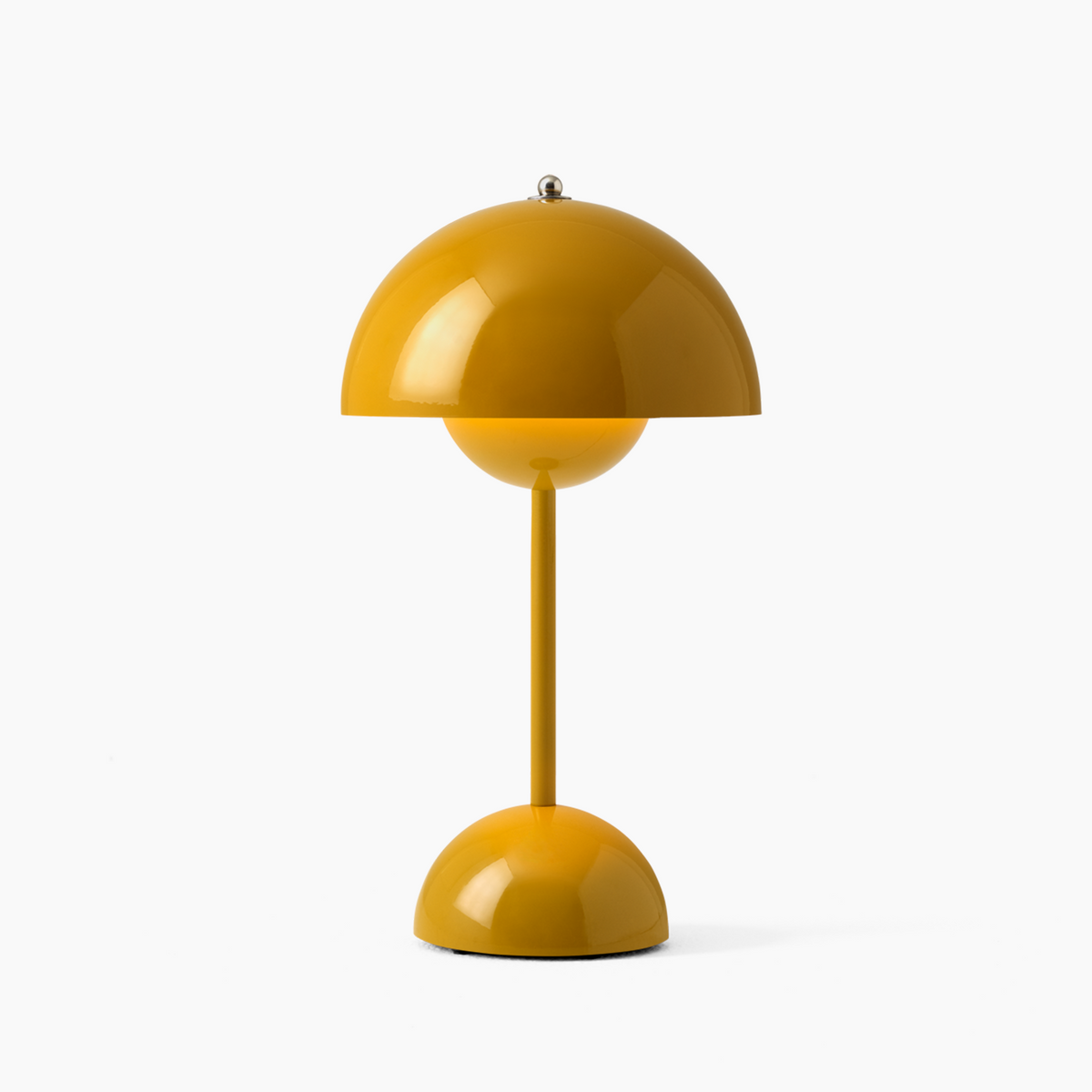 Modern Dome Table Lamp - Iron & Acrylic - Wireless LED Lighting - Image 8