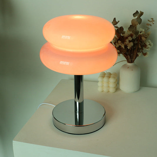 Modern Glass Table Lamp - Stylish LED Light - Plug-in Accent Lamp - Image 5