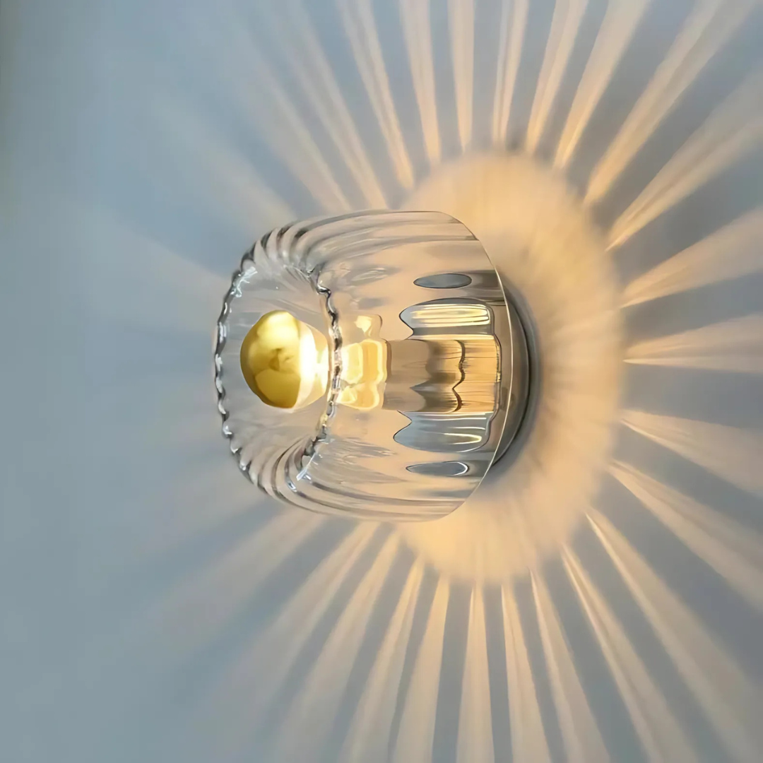 Modern Glass Wall Sconce - Minimalist LED Lighting - Round Accent Light - Image 4