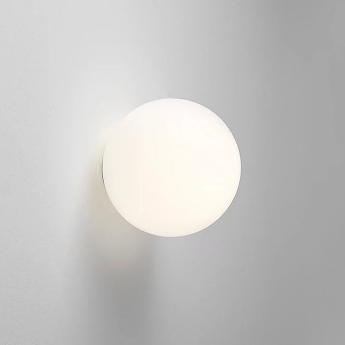 Modern Globe Wall Sconce - Frosted Glass - Elegant Lighting - Image 1