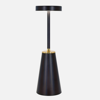 Modern Iron Cone LED Table Lamp - Rechargeable - Stylish Lighting