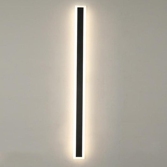 Modern LED Wall Light - Waterproof Aluminum Fixture - Minimalist Linear Design - Image 1