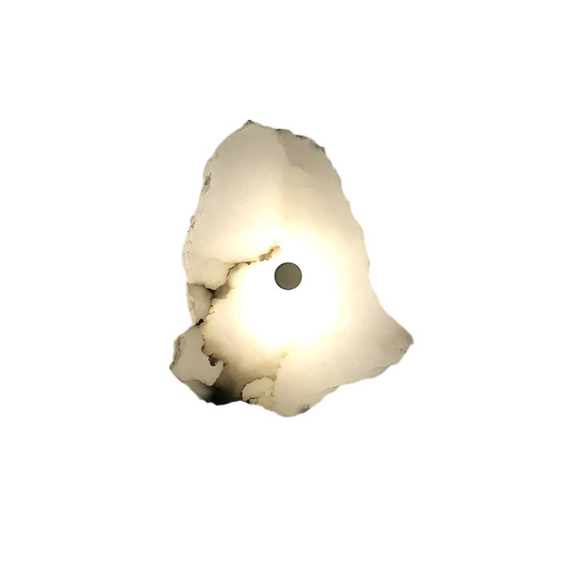 Modern Marble Wall Sconce - Irregular Stone Wall Lamp - Stylish LED Lighting - Image 3