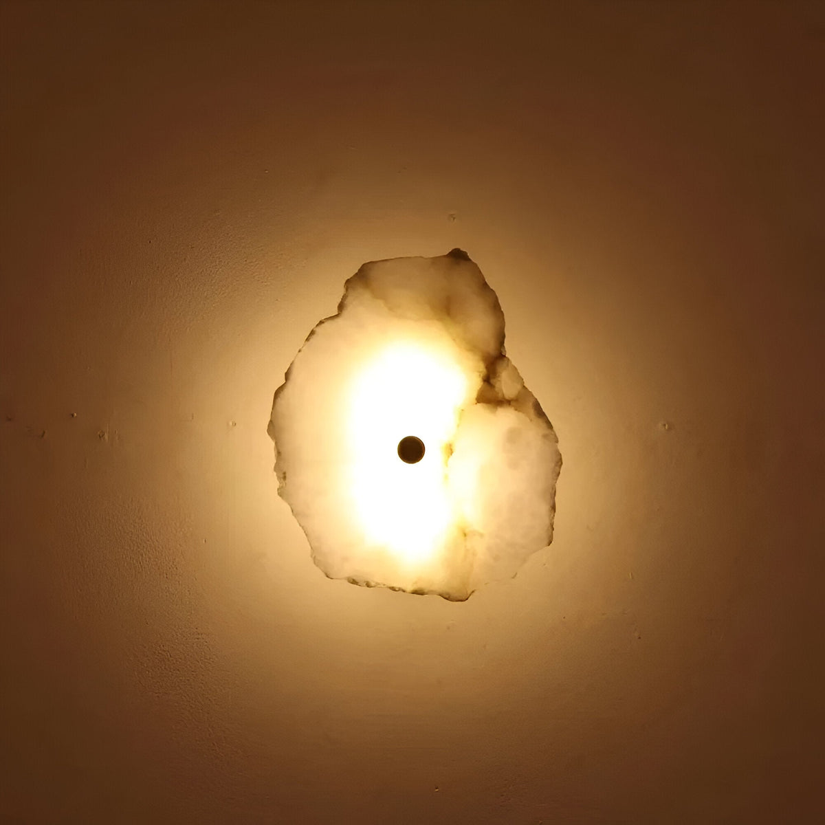 Modern Marble Wall Sconce - Irregular Stone Wall Lamp - Stylish LED Lighting - Image 5