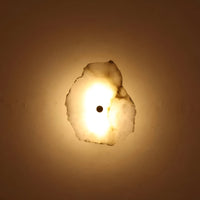 Modern Marble Wall Sconce - Irregular Stone Wall Lamp - Stylish LED Lighting