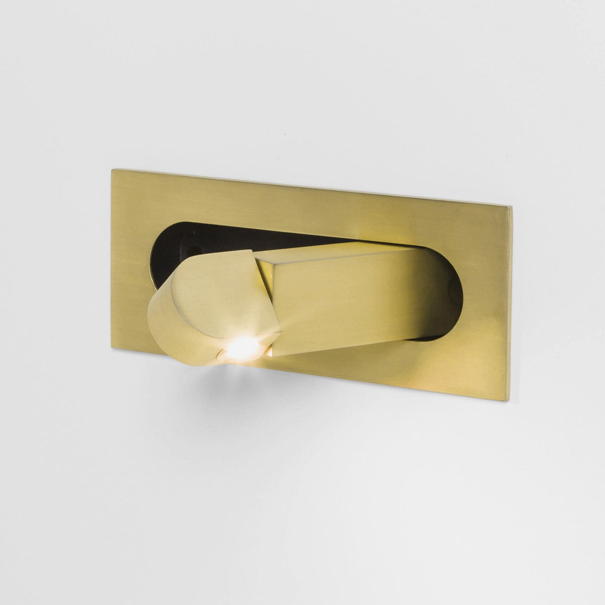 Modern Rectangular Aluminum Adjustable LED Wall Sconce - Recessed 1-Light - Image 8