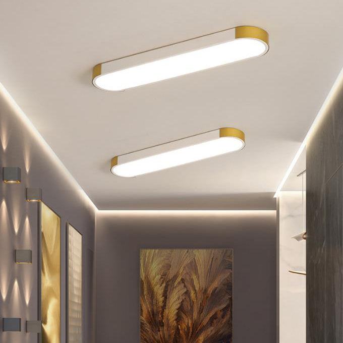 Modern Rectangular LED Ceiling Light - Minimalist Iron Flush Mount - Stylish Hallway Lighting - Image 5