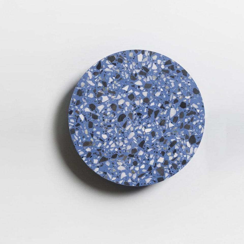 Modern Terrazzo Wall Sconce - Round LED Light - Stylish Interior Lighting - Image 9