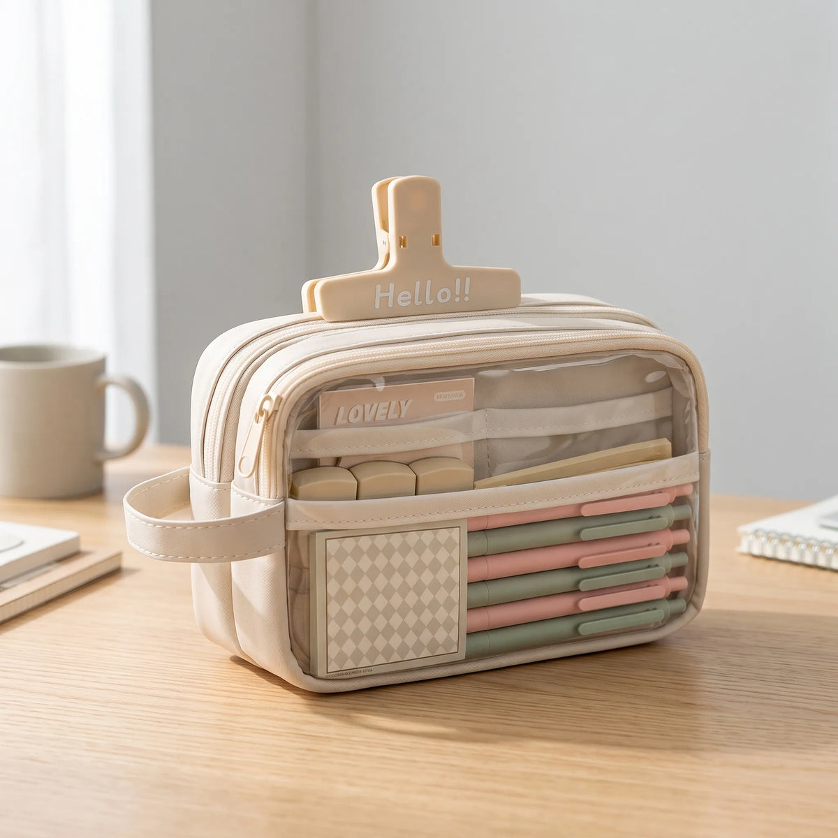 Multi-Layer Pencil Case with Large Compartment - Deskova