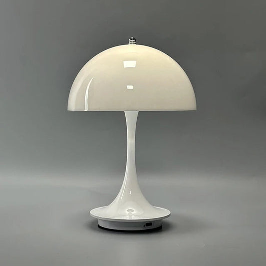 Mushroom Table Lamp - Wireless Rechargeable LED - Modern Bedside Light - Image 1