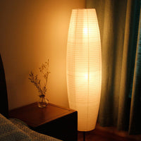 Nordic Style Rice Paper Floor Lamp - Column Design - 2-Light - Modern Lighting
