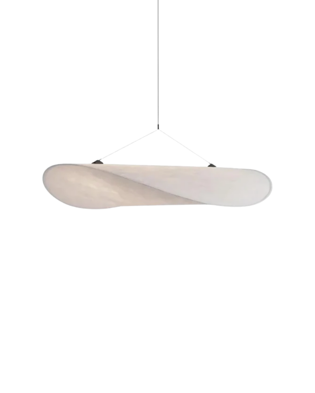 Organic Cotton Pendant Light - Japandi Style - Minimalist Hanging Lamp - Image 1