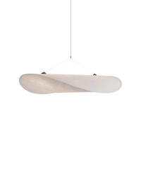 Organic Cotton Pendant Light - Japandi Style - Minimalist Hanging Lamp
