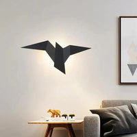 Origami Bird Wall Lamp - Modern Geometric Design - Indoor Accent Lighting