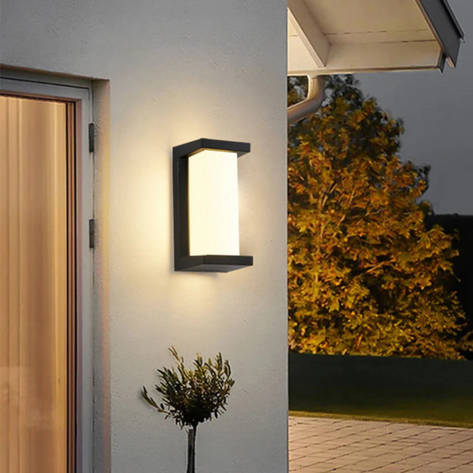 Outdoor LED Wall Lamp with Motion Sensor - Energy Efficient Exterior Light - Modern Style - Image 1