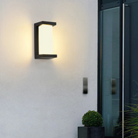 Outdoor LED Wall Lamp with Motion Sensor - Energy Efficient Exterior Light - Modern Style