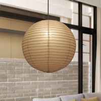 Paper Lantern Pendant Light - Traditional Japanese Style Hanging Lamp