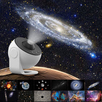 Planetarium Projector - 13 in 1 HD Galaxy Light - White ABS Material - Table Lamp