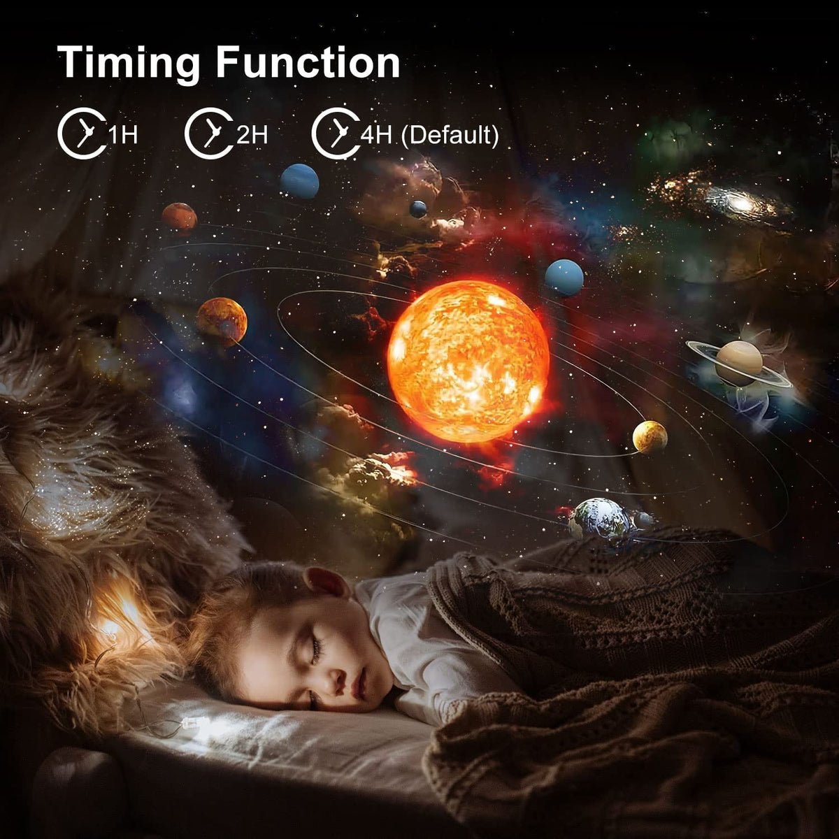 Planetarium Projector - 13 in 1 HD Galaxy Light - White ABS Material - Table Lamp - Image 3