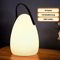 Portable LED Table Lamp - Cordless - Waterproof - Modern Style - with Remote
