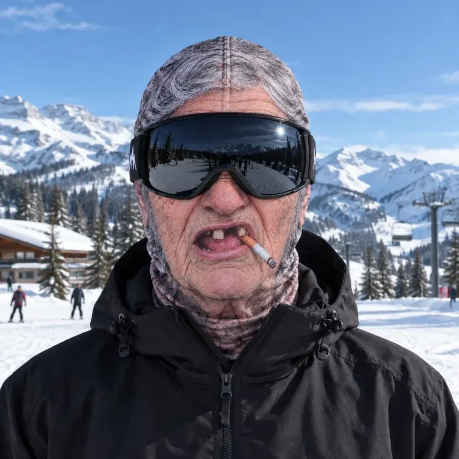 Realistic Face Balaclava – Funny Ski & Snowboard Mask for Cold Weather Adventures