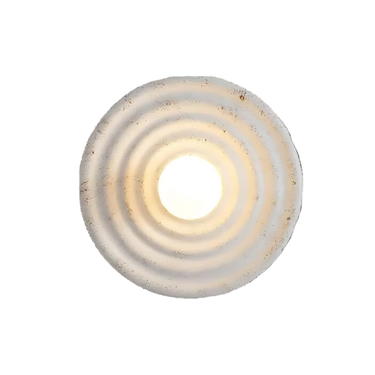 Resin Wall Sconce - Circular Modern Minimalist Wall Lamp - G4 1-Light - Image 1