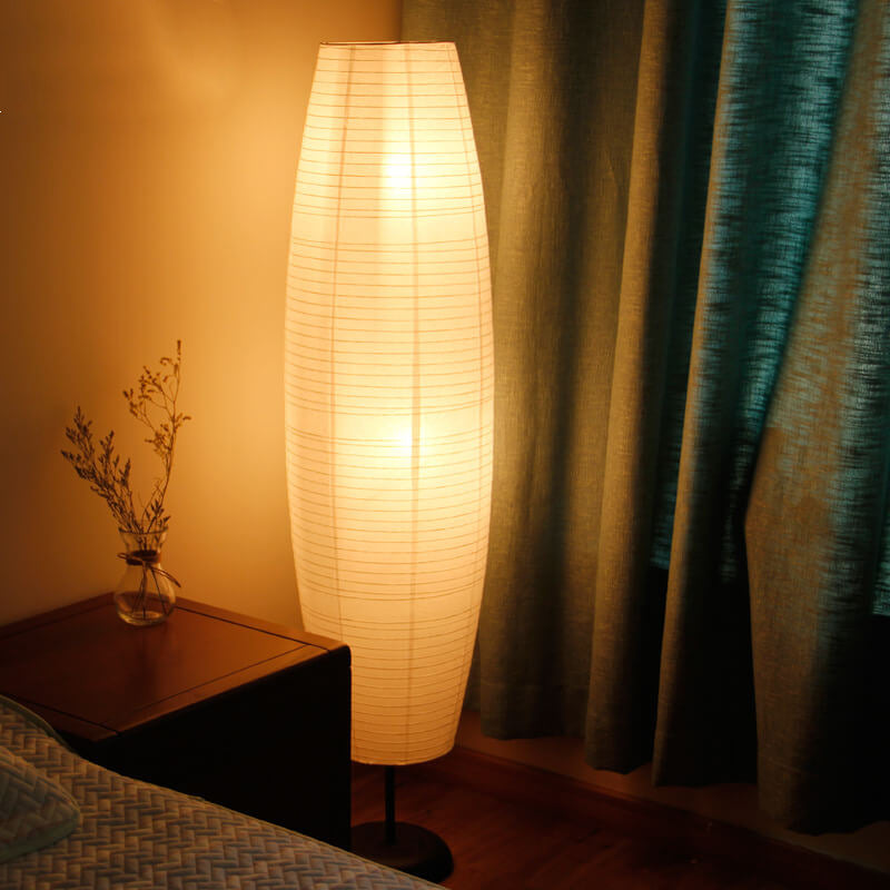 Rice Paper Floor Lamp - Two Light - Modern Minimalist Design - Image 1