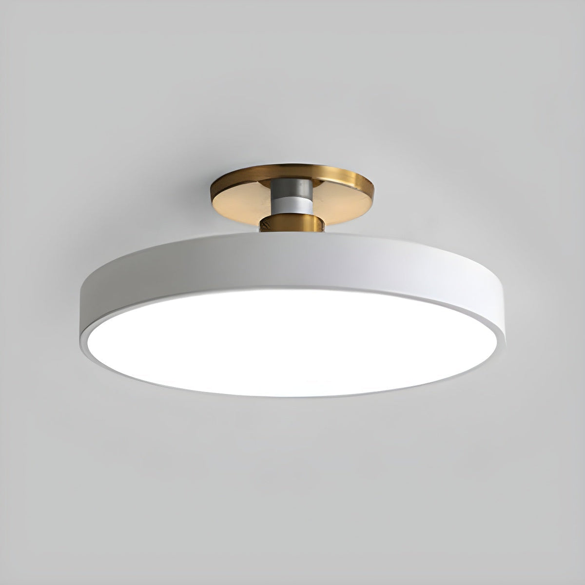 Round LED Flush Mount Ceiling Light - Modern Iron & Acrylic - Stylish Home Lighting - Image 6
